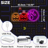 Insegna al neon per giochi Pac-man luci al neon LED fantasma insegna retrò arcad