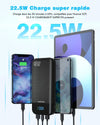 Power Bank 27000mAh per Cellulare Ricarica Rapida USB C con Display LED PAIDASHU