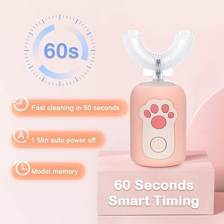 Spazzolino Elettrico, Spazzolino Elettrico Bambini Forma U, Spazzolino Bambini