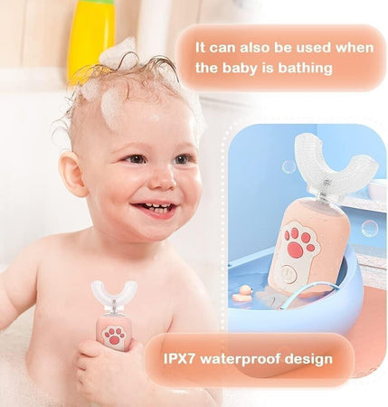 Spazzolino Elettrico, Spazzolino Elettrico Bambini Forma U, Spazzolino Bambini