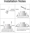 10 Faretti antiabbagliamento a LED Plafoniere Incasso con Downlight girevoli