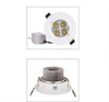 10 Faretti antiabbagliamento a LED Plafoniere Incasso con Downlight girevoli