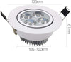 10 Faretti antiabbagliamento a LED Plafoniere Incasso con Downlight girevoli