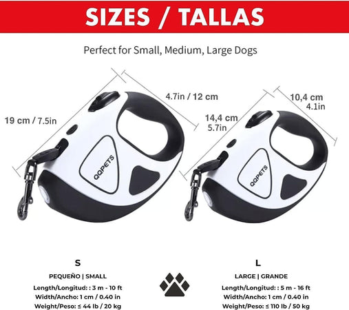 Astorpet Cinghia estensibile retrattile con luce a LED nastro fle RGVVJ