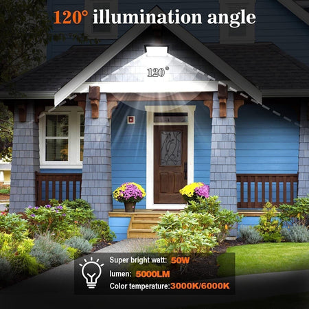 Blivrig 50W faretto led 5000LM Fari LED per Esterno Bianco Freddo 6000K