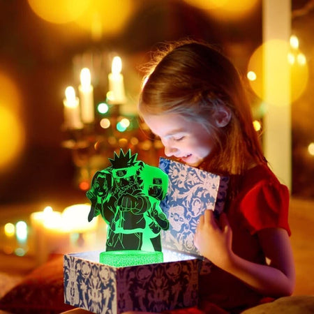 Anime 3D Night Light,adatto per la decorazione della camera dei bambini,2 motivi