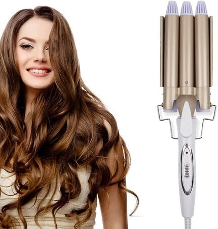 Curling Iron 3 barili Wave Iron per grandi onde Curling Ferro ceramico