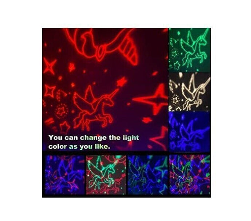 Unicorno Giocattoli Bambina 2-8 Anni, 360° Rotazione Proiettore Bambini