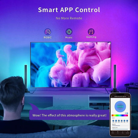 Barre luminose a LED intelligenti con controllo APP, luci da gioco