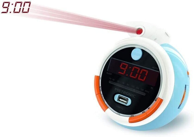 METRONIC Le Petit Prince Radiosveglia FM USB Proiezione Dual Alarm e funzioni