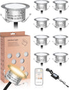 Sararoom Kit luci d incasso a LED dimmerabili, 10Pcs Φ1.65 in Luce per gradini