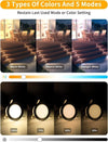 Sararoom Kit luci d incasso a LED dimmerabili, 10Pcs Φ1.65 in Luce per gradini