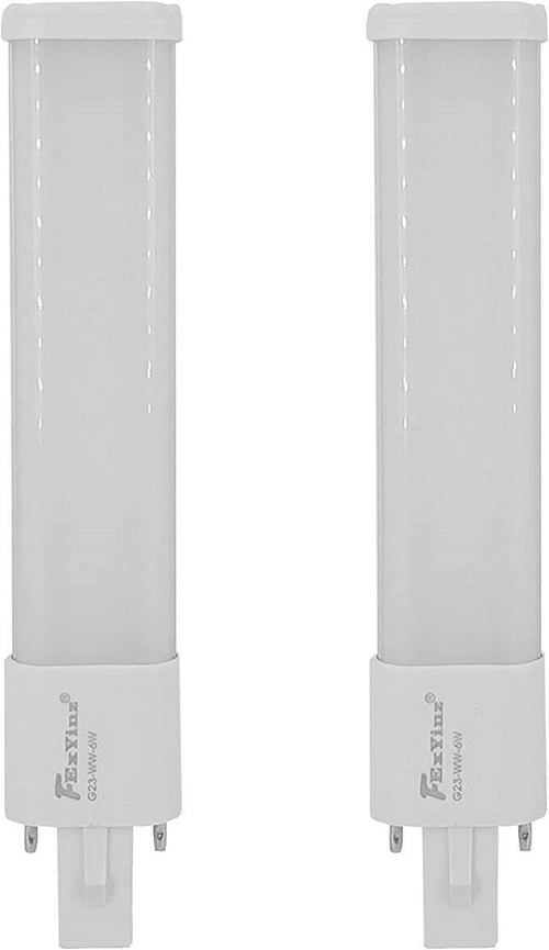 FExYinz 2 Pezzi 6.5 pollici CRI 90 G23 LED Lampadina 6 Watt 4000K