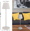 Lampada da Tavolo LED Ricaricabile, Lampada Touch Sense Dimmerabile 8 Colori, Im