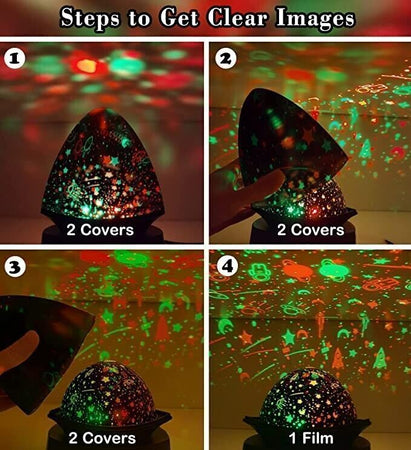 Moredig Proiettore Stella Luce Notturna, Proiettore Stellato Rotante