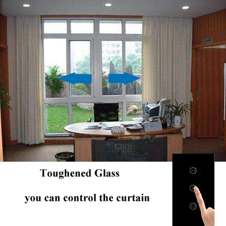 Wi-Fi Curtain Switch, Smart Touch Switch, Controllo Remoto e Vocale