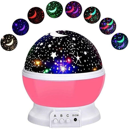 Luce Notturna Bambini, Proiettore Stelle Soffitto Bambini con 8 Colori & 360°