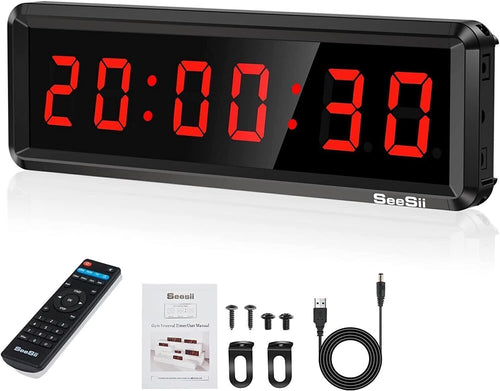 Seesii - Timer da palestra a LED, con timer a intervalli ultra trasparente