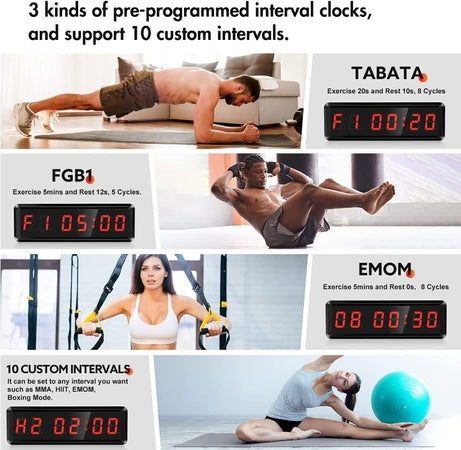 Seesii - Timer da palestra a LED, con timer a intervalli ultra trasparente