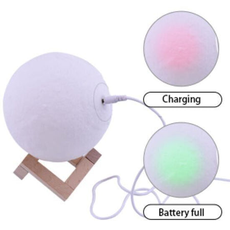 Lampada lunare, stampa 3D Luce lunare, Luce notturna Lampada fredda Lampada luna