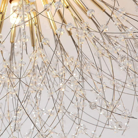 JIINOO Moderna Firework Lampadari, 6-Luci Dente di Leone Lampada da Soffitto
