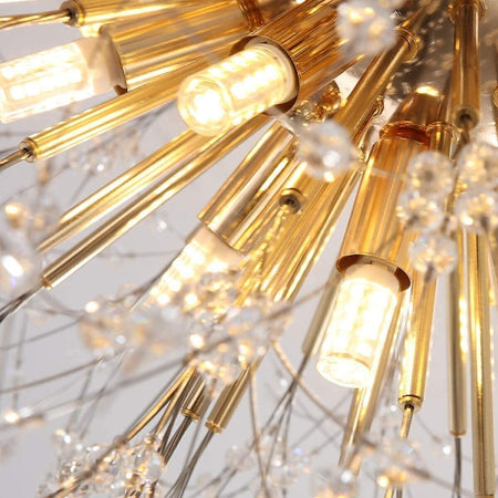 JIINOO Moderna Firework Lampadari, 6-Luci Dente di Leone Lampada da Soffitto