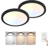 Plafoniera LED da 28W 3000K/4000K/6500K 3CCT Selezionabile, Plafoniera LED 2 pz