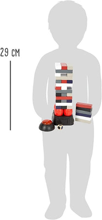 Gioco divertente con torre traballante dinamite in legno Small Foot con blocchi