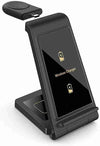 Caricabatterie wireless da 15 W Supporto pieghevole 3 in 1 for IPhone 14 13 12