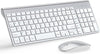 Tastiera e mouse senza fili ultra sottile azerty 2.4G Silent Compact Tastiera