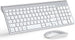Tastiera e mouse senza fili ultra sottile azerty 2.4G Silent Compact Tastiera