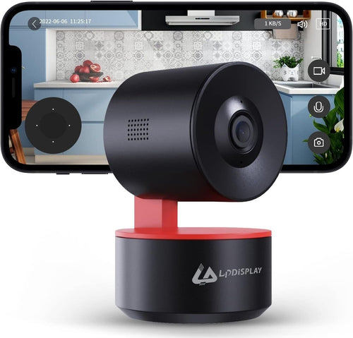 LPDISPLAY Telecamera di sicurezza intelligente per interni, telecamera domestica