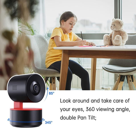LPDISPLAY Telecamera di sicurezza intelligente per interni, telecamera domestica