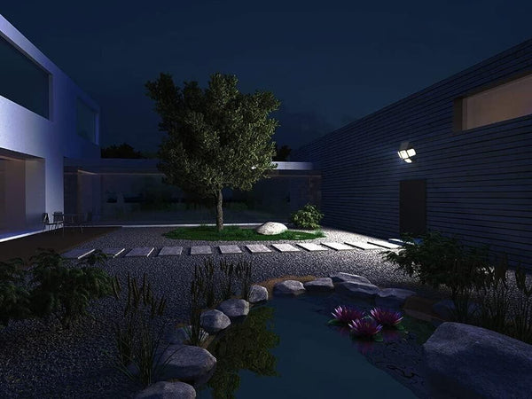 Luci a energia solare, 2 PK 3 teste 286 LED per esterni con sensore di movimento