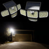 Luci a energia solare, 2 PK 3 teste 286 LED per esterni con sensore di movimento