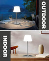 FRAPOW Lampada da tavolo senza fili - Ricaricabile LED Eye-Protect Lampada