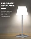 FRAPOW Lampada da tavolo senza fili - Ricaricabile LED Eye-Protect Lampada
