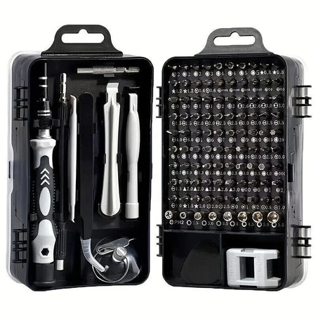 115pcs Kit Strumenti Riparazione Di Precisione Per Auto,Orologi, Telefoni