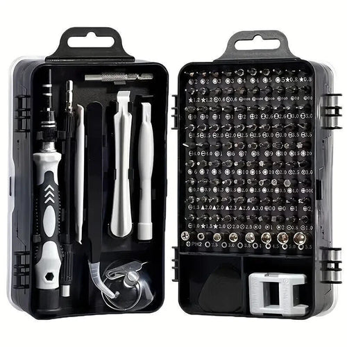 115pcs Kit Strumenti Riparazione Di Precisione Per Auto,Orologi, Telefoni