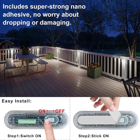 DetarZinLED Luci Solari Esterno, Luce Solare LED Esterno IP68 Impermeabili