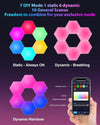 LPMYLME Luce A Led Esagonale, Atmosfera di Gioco Luci Fai-da-te Starter Kit