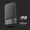 POWER BANK MAGNETICO WIRELESS MAGNETICO MAGSAFE ULTRA SOTTILE 5000MAH GRIGIO