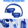 KVIDIO Cuffie Wireless Bluetooth 5.2, 55 ore Vestibilità Comoda Pieghevoli