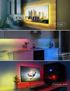 Striscia LED RGB, Strisce LED,TECKIN 5M LED TV Retroilluminazione Striscia,RGB