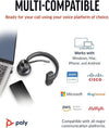 Poly Voyager 4310 UC wireless - Mono Premium USB A - Cuffie Bluetooth,