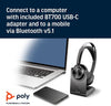 Poly - Cuffie USB-C Voyager Focus UC con supporto (Plantronics) - Bluetooth