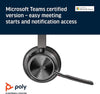 Poly - Cuffie USB-C Voyager Focus UC con supporto (Plantronics) - Bluetooth