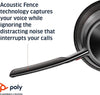 Poly - Cuffie USB-C Voyager Focus UC con supporto (Plantronics) - Bluetooth