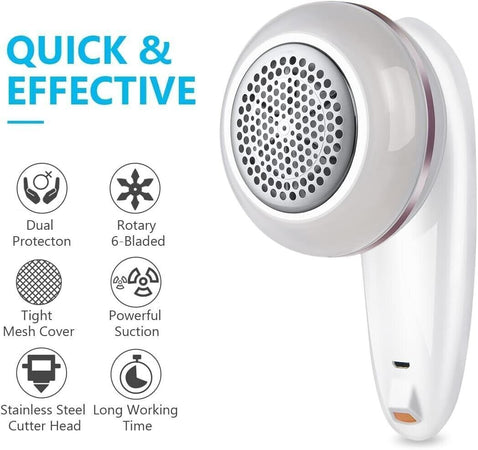 URAQT Levapelucchi Elettrico, Levapelucchi Elettrico Rasoio con Lama Extra