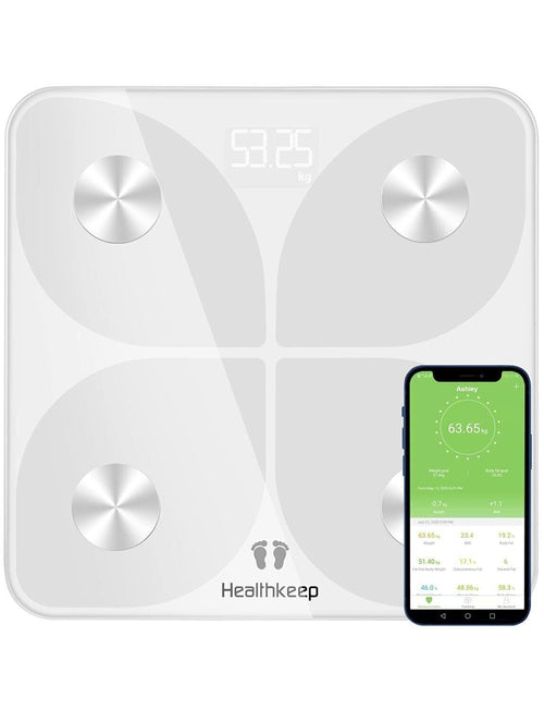 Bilancia Pesapersone Digitale con Bluetooth e App - Misura Peso Corporeo, BMI